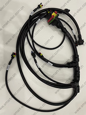 Excavator wiring harness